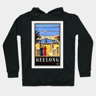 Geelong Australia Vintage Poster 1930 Hoodie